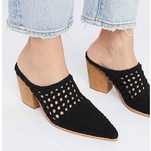 Jeffrey Campbell woven leather heel